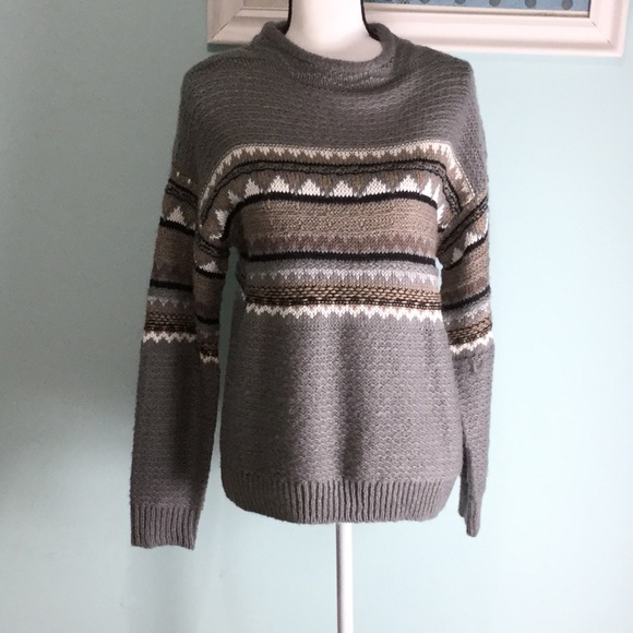 St. John's Bay Sweaters | St Johns Bay Gray Knit Sweater | Poshmark